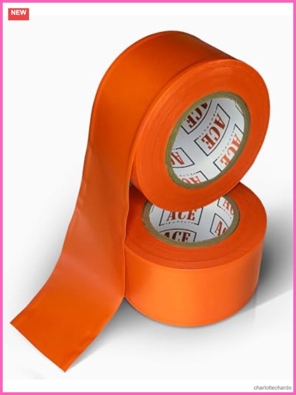 Flagging Tape 2 Pack 1.5 Inch x 150 Ft Non-Adhesive Survey Marking Ribbon